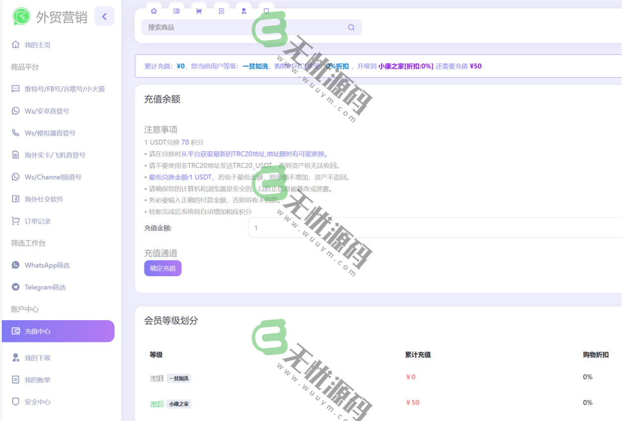 图片[3]-社交平台账号销售系统源码,telegram飞机号出售,WhatsApp筛选Ws,Tg外贸营销Supplier推特号,FB号,谷歌开户,小火箭-码云源码库