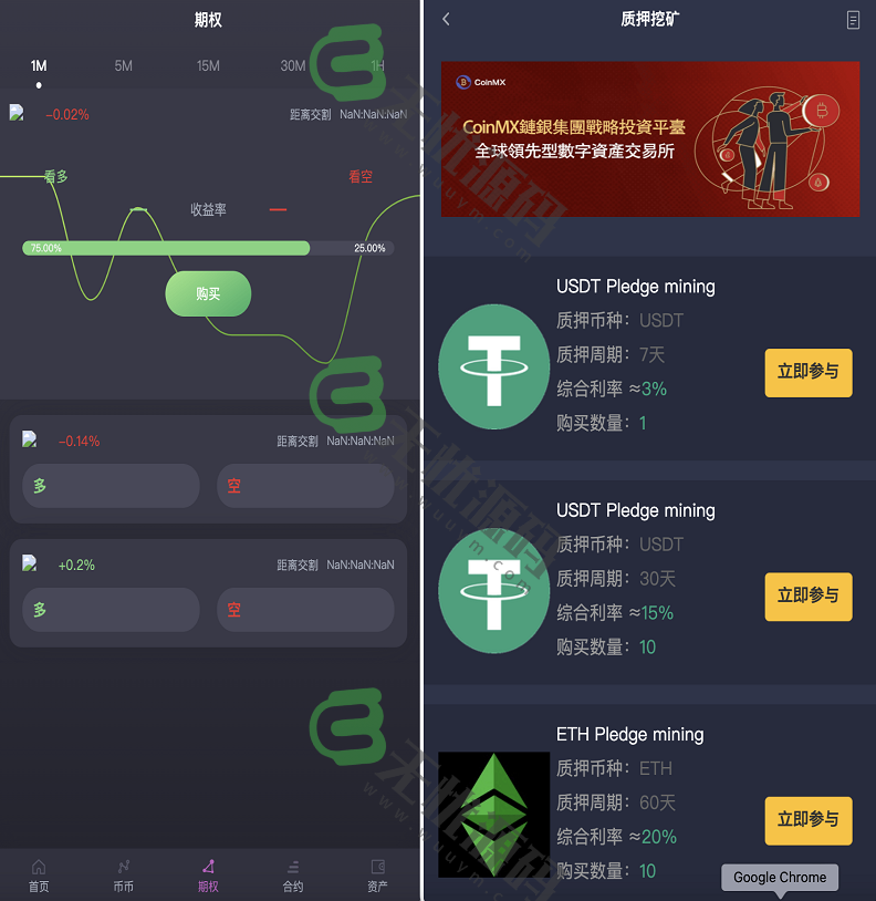 图片[3]-多语言区块链BTC虚拟币交易所,加密数字货币合约交易/期权交易/币币交易/申购/矿机/风控/前端wap/pc纯源码/带搭建教程-码云源码库