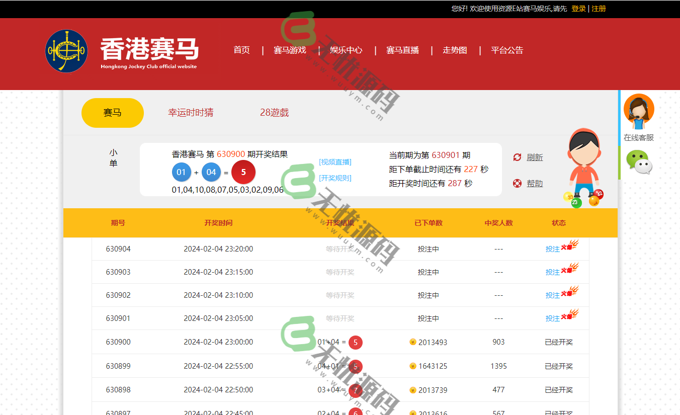 图片[2]-香港赛马/时时彩/幸运28/采集正常/运营正常-码云源码库
