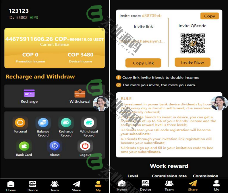 图片[2]-海外amazon多语言共享投资理财系统/投资理财源码/共享充电宝系统/USDT支付-码云源码库