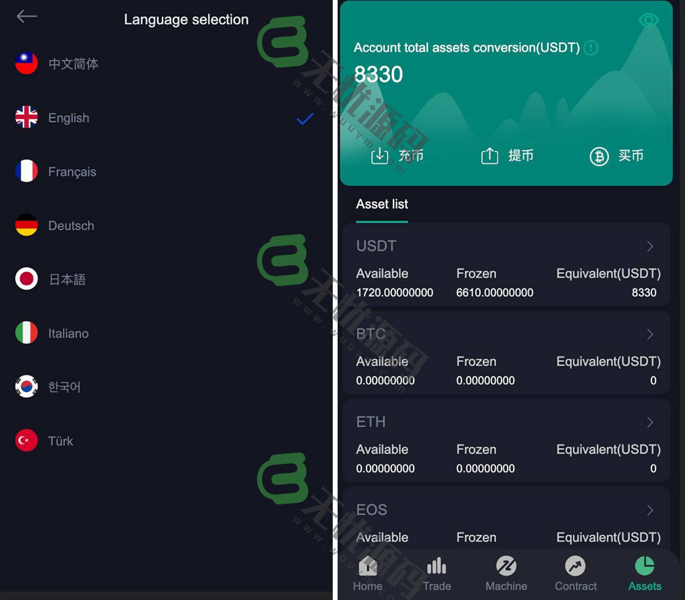图片[2]-多语言BTC/USDT虚拟币交易所系统源码/区块链数字货币合约交易/内附详细教程-码云源码库