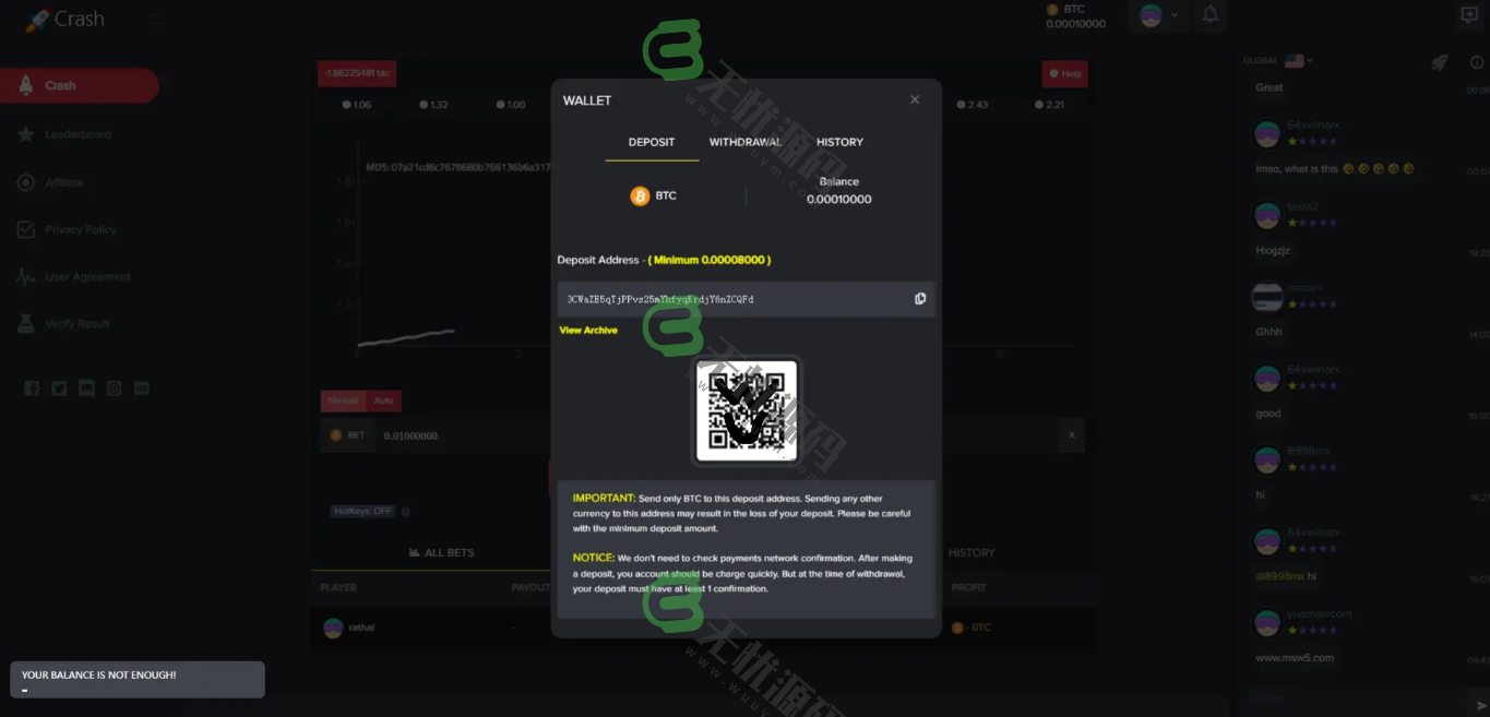 图片[3]-crash海外爆点游戏/竞猜下注游戏/带聊天室/机器人/BTC充值-码云源码库