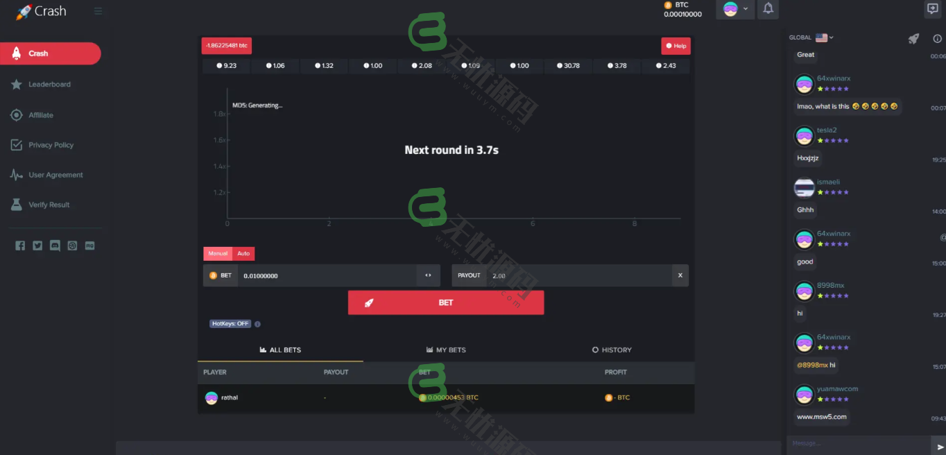 图片[5]-crash海外爆点游戏/竞猜下注游戏/带聊天室/机器人/BTC充值-码云源码库