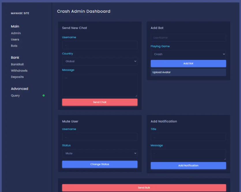 crash海外爆点游戏/竞猜下注游戏/带聊天室/机器人/BTC充值-码云源码库