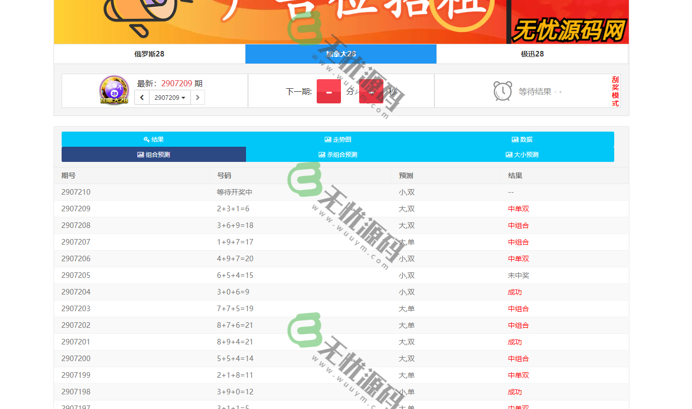 图片[4]-幸运28开奖网源码/幸运28计划预测网源码/幸运28走势图-码云源码库