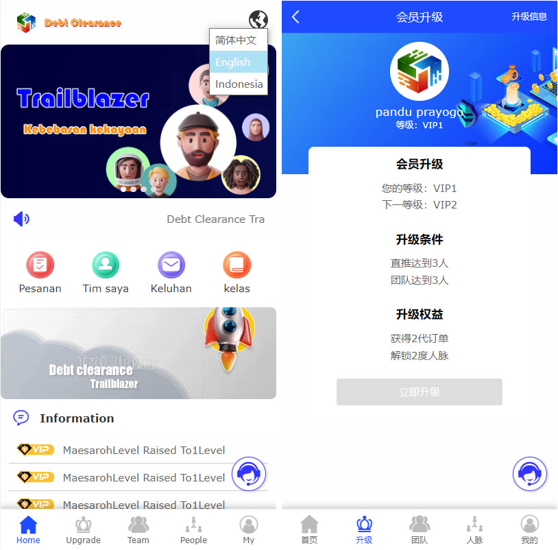 多语言海外版互助系统源码/社交互助平台源码/超级人脉源码-码云源码库