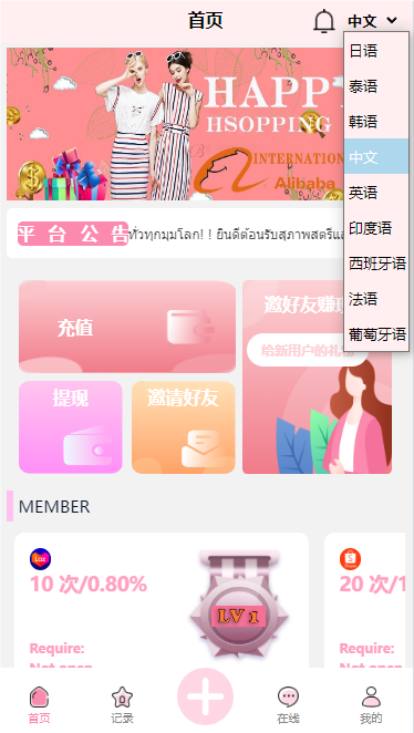 海外多语言抢单系统源码/前端多款UI自由切换/投资理财源码-码云源码库