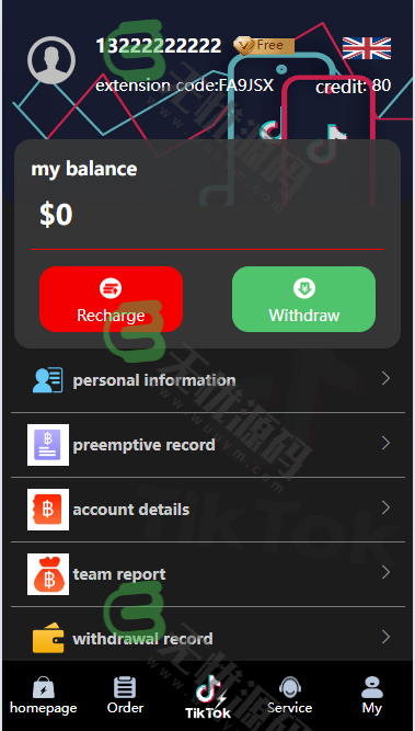 图片[3]-多语言TIKTOK刷单源码/带引导页/带USDT自动充值到账接口-码云源码库