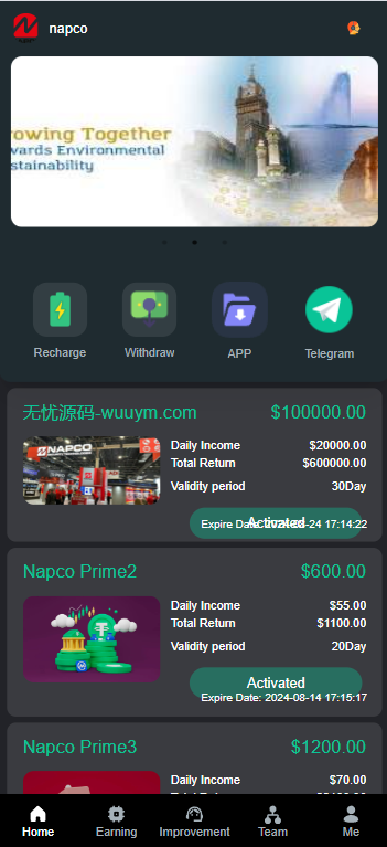Napco海外投资理财源码/前端html+后端PHP-码云源码库