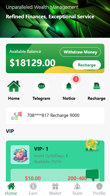 海外理财基金周期投资/三级分销/大轮盘抽奖/礼品码兑换/可自定义产品-码云源码库