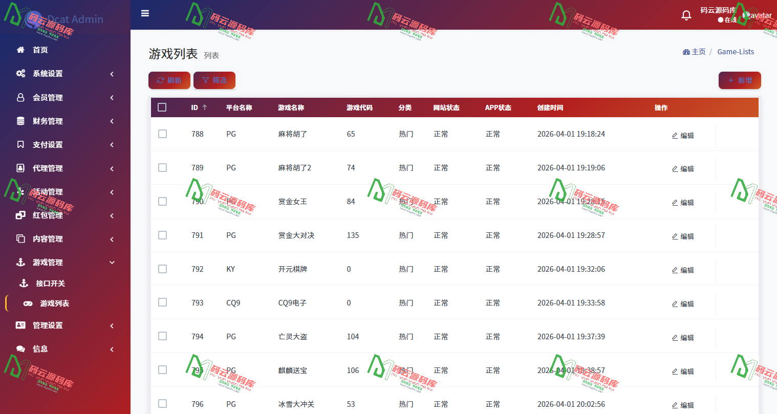 图片[9]-最新综合盘源码 | 娱乐城源码 | 带聊天室 | 电子游戏点杀控杀 | 全开源VUE-码云源码库