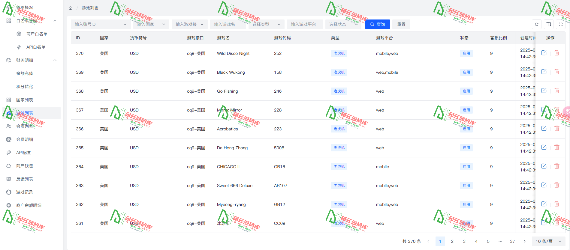 图片[26]-多语言PG综合盘源码 | 多模板电子游戏源码 | 含详细部署教程-码云源码库