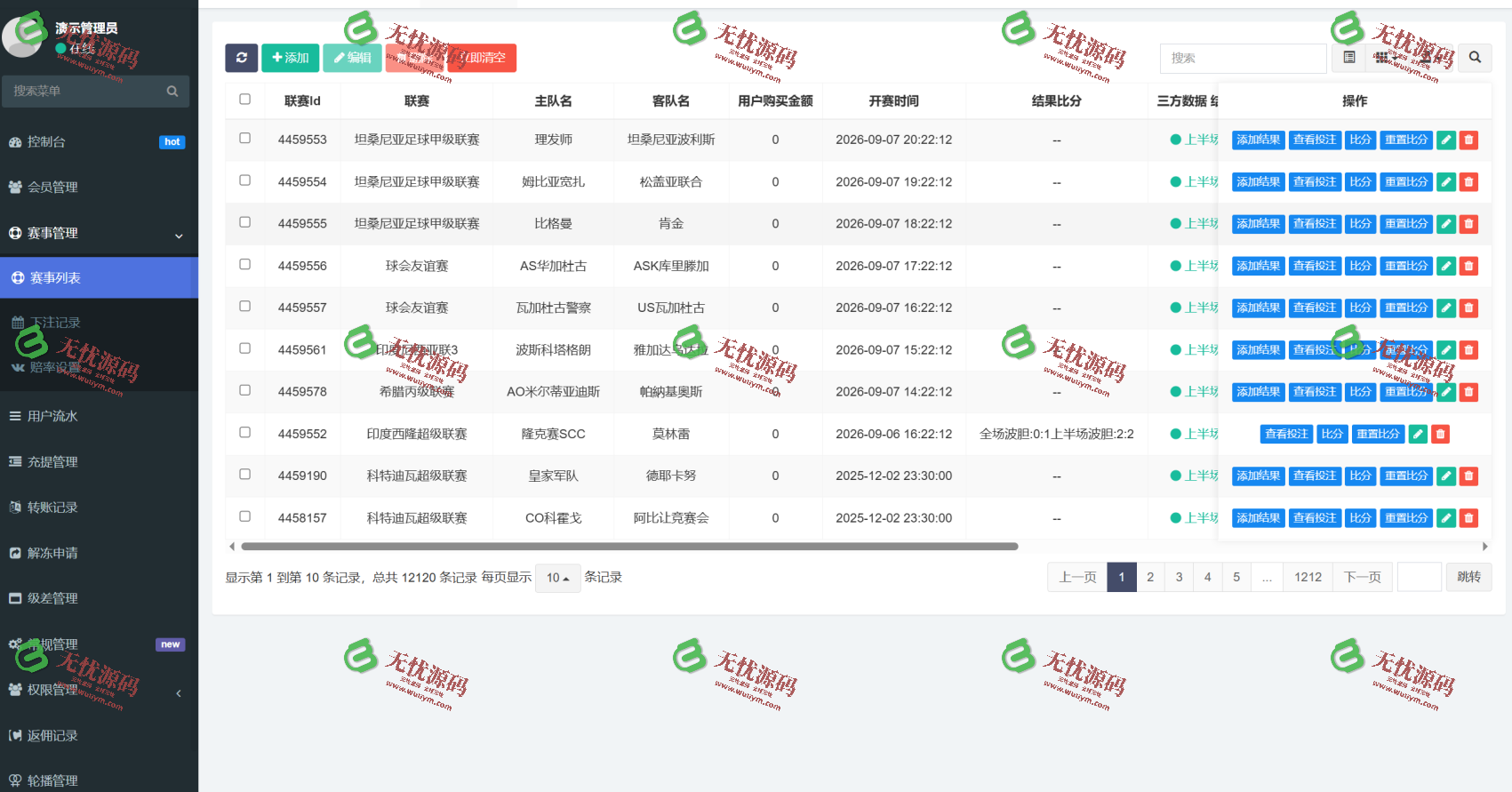 图片[5]-足球波胆源码 | 体育波胆源码 | 体育赛事源码 | 可二开其他玩法 | 全开源含详细部署教程-无忧源码